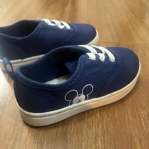Disney Mickey Mouse Kids Navy Blue Sneakers Size 8